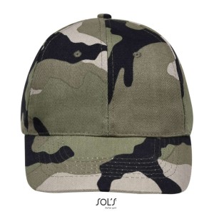 Sols Buffalo 6 paneles baseballsapka, Camo, U