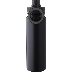 Duplafal palack telefontartval, 800 ml, fekete (termosz)