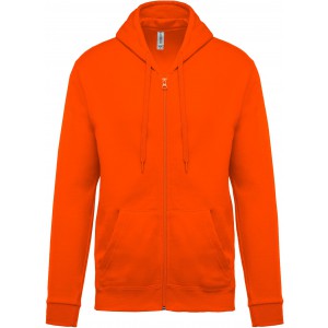 Kariban kapucnis, cipz�ras f�rfi pul�ver, Orange