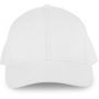 Kup 6 paneles organikus pamut baseballsapka, White