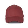 Kup Orlando 6 paneles sapka, Red Safran/Dark Grey, U