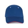 Kup Orlando 6 paneles sapka, Royal Blue/Red/White, U