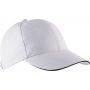 Kup Orlando 6 paneles sapka, White/Navy, U