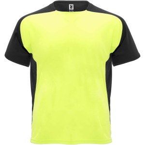 Roly Bugatti rvid ujj gyerek sportpl, fluor yellow, solid black