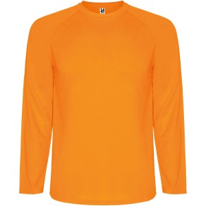 Roly Montecarlo hosszujj frfi sportpl, Fluor Orange (T-shirt, pl, kevertszlas, mszlas)