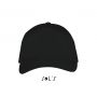 Sols Long Beach 5 paneles sapka, Black/Red, U