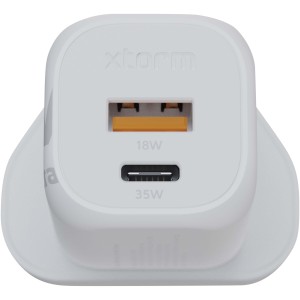 Xtorm XEC035 GaN2 Ultra fali tlt, 35 W, UK csatlakozval, fehr (vezetk, eloszt, adapter, kbel)